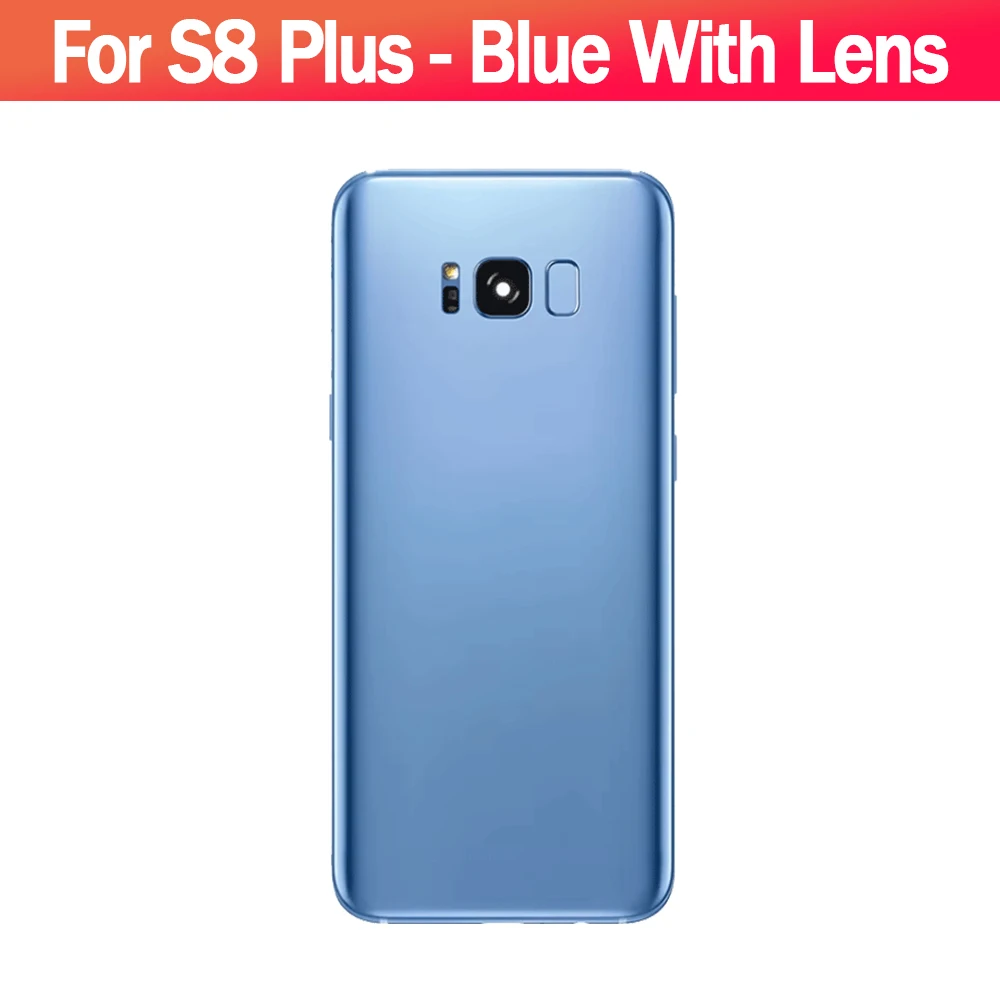 삼성 갤럭시 S8/S8 플러스 배터리 백 커버 유리 패널 후면 도어 하우징 케이스 카메라 렌즈 교체용