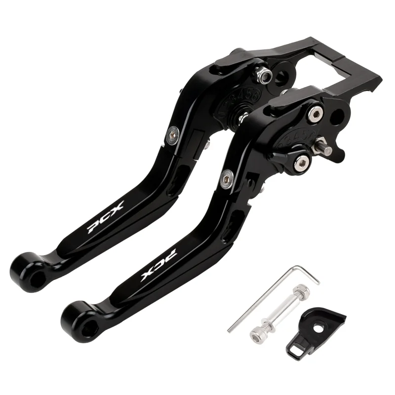 CHEKIS echtes Motorradzubehör für HONDA PCX125 PCX160 ABS-Version spezielle modifizierte Bremshupe mit Feststellfunktion Bremshebel Feststellbremshebel Handbremse verstellbarer Griff faltbarer Dosengriff – Detail 20
