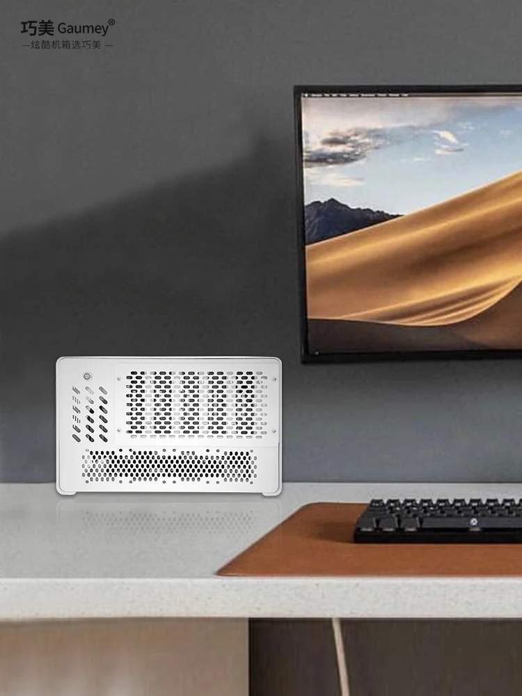 NAS 섀시 미니 컴퓨터 미니 호스트, 소형 1U 전원 공급 장치, ITX 전체 높이 PCIe 데스크탑 섀시, 5 베이