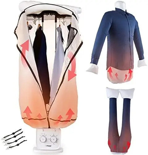 

Clothes Dryer Portable Dryer for Apartments Small Dryer for Clothes Compact Dryer with 4 Modes and Timer, Multifunctional Mini L