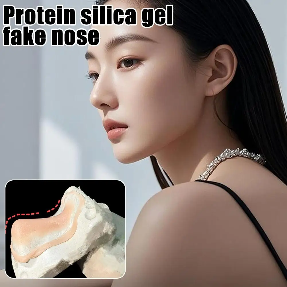 코스프레 실리콘 가짜 코 턱 키트 현실적인 재사용 가능한 특수 효과 피부 친화적인 실리콘 가짜 코 전문 메이크업