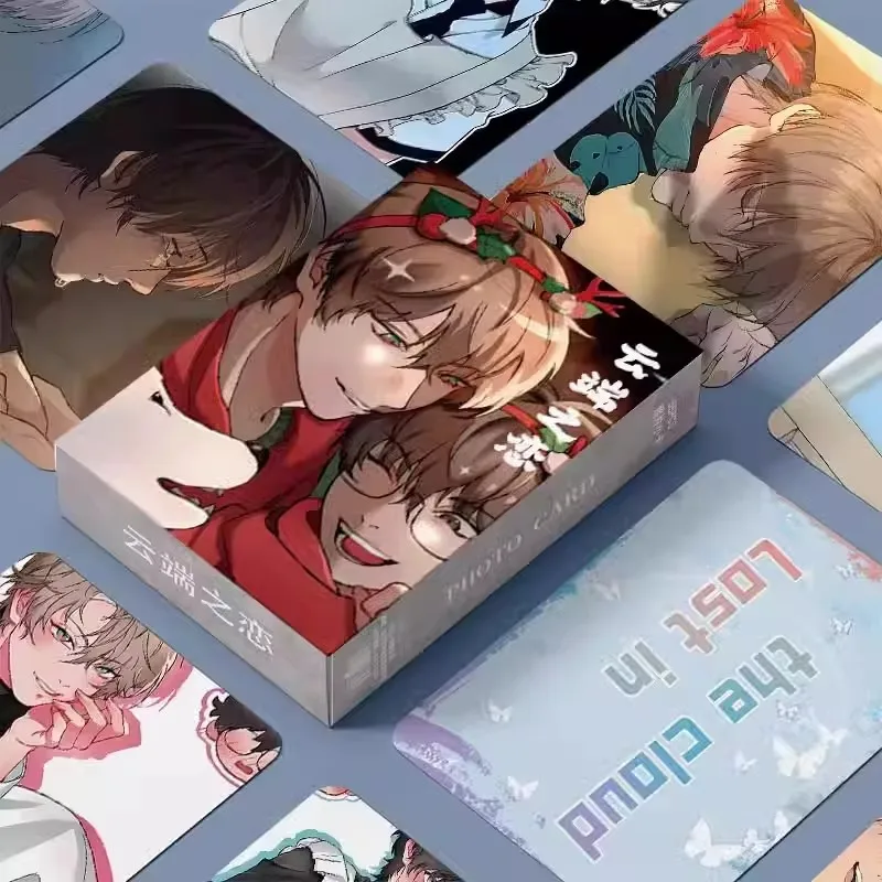 Comics Photo Cards 55 Pcs/Set Korean BL Comics Laser Lomo Card Manga Characters HD Photocard Collection