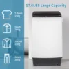 Full-Automatic Top Load Portable Compact Laundry Washer, Spin with Drain Pump, 10 Programs, 8 Water Levels, LED Display. 5