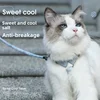 Cat Harness Set Adjustable Escape Proof Pet Harness for Kitten Outdoor Walking Cat Collar Lead Leash Pet Supplies 3