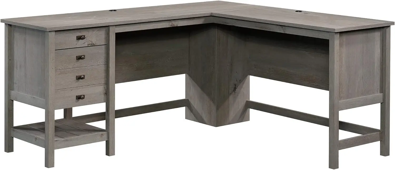 

Road L-Desk, L 65.12" x W 58.66" x H 29.76", Mystic Oak Finish Patio bench Sillas de patio exterior