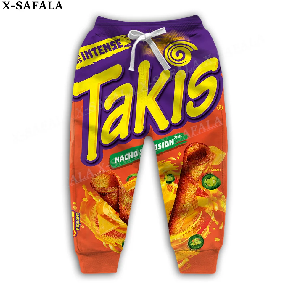 Novità Fiches Divertenti Takis Food Pantaloni Con Stampa 3D Pantaloni Sportivi Per Bambini Pantaloni Lunghi Con Coulisse Pantaloni Sportivi Primavera 