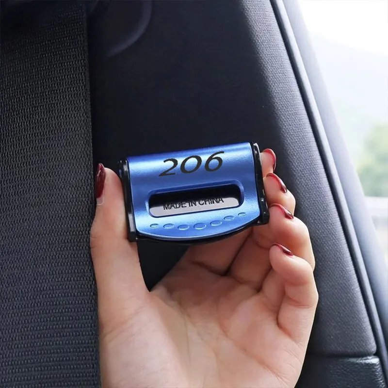 Car Seat Belt Buckle Stopper Adjustable Anti-skid Fixed Safety Belt Clip Clamp Limiter Universal For Peugeot 206 Car Accessories