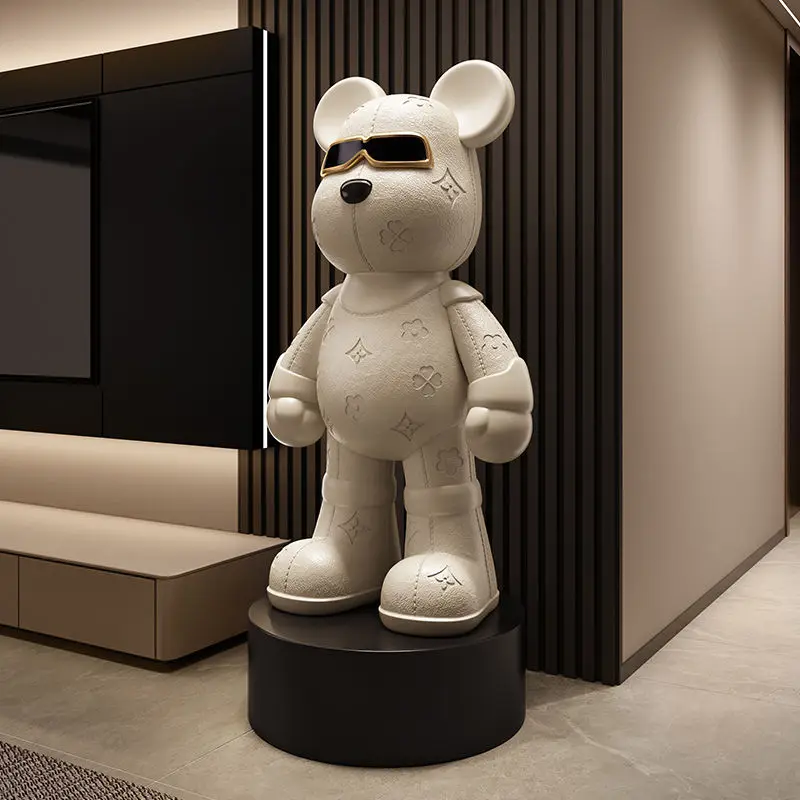 Figurina Da Collezione XX Eye Violent Bear – Ornamento Per Vetrina In PVC Con Design Unico, Disponibile In Marrone, Nero E Grigio