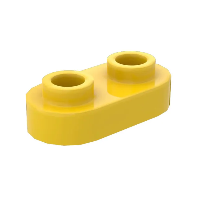 100pcs 35480 Building Blocks 10 pezzi piastra 1x2 arrotondata con 2 borchie aperte per parti di mattoni fai da te MOC compatibil 6