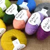 1Pc 25g Mohair Yarn hand knitting Soft Mohair Crochet yarn For knit lana crochet wool DIY Shawl Sweater Cloth 160m 3