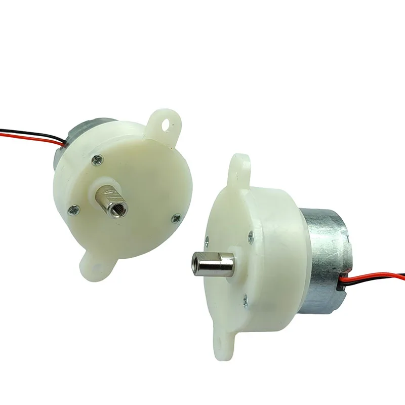 DC 3V-7.4V 5V 12RPM Slow Speed Mini 300 Gear Motor Micro 32mm Plastic Gearbox Gear Reduction Motor DIY Stage Lights Toy Model
