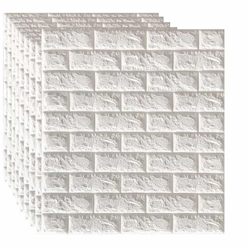 

10pcs 3D Wall Sticker Imitation Brick Bedroom Christmas Home Decoration Waterproof Self Adhesive Wallpaper For Living Room