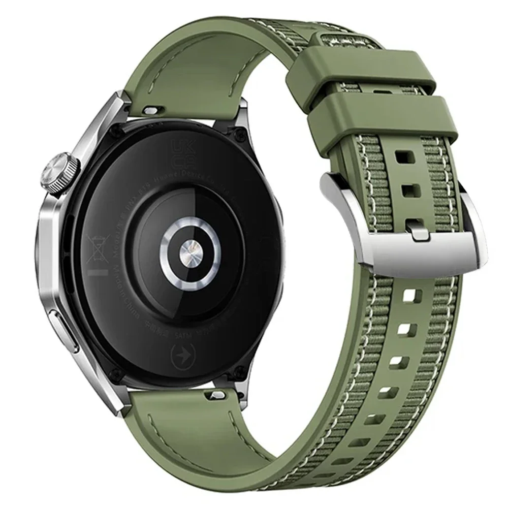 Versatile 22mm Nylon Silicone Watch Strap Bracelet