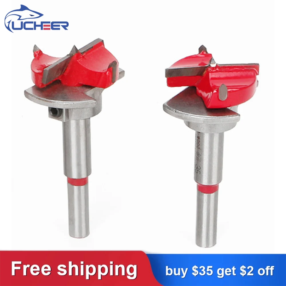 

UCHEER 1pcs Forstner Auger Drill Bit Dia15/20/25/30/35mm Wood Cutter Hex Wrench Woodworking Hole Saw For Power Tools