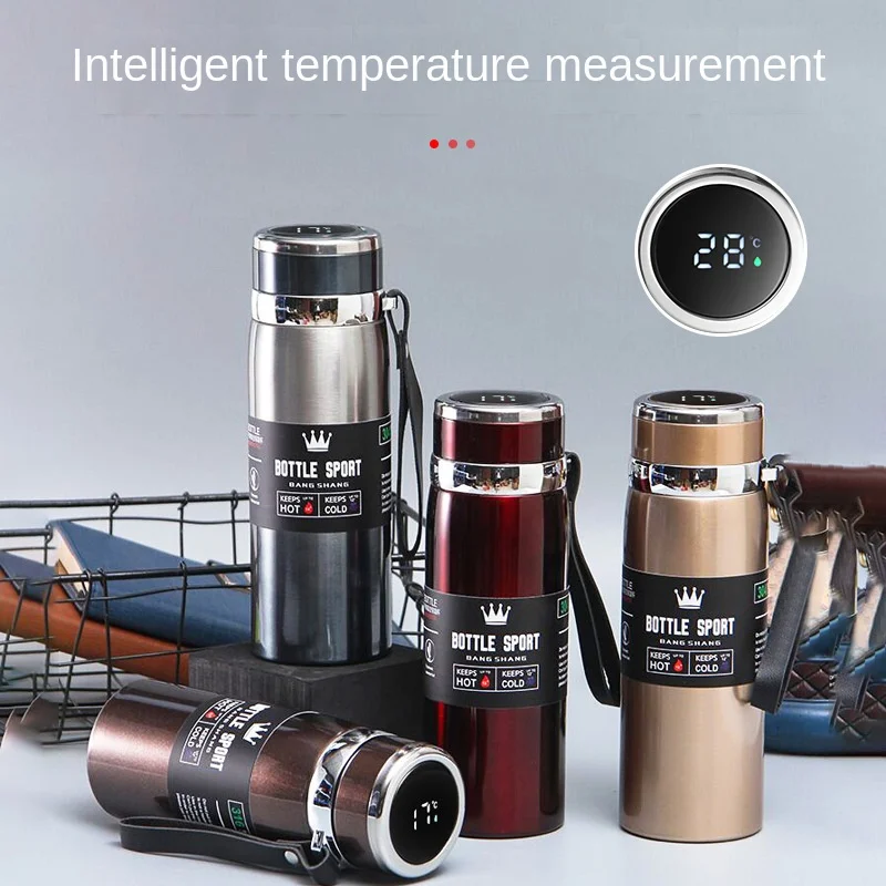 

General Intelligent 316 Stainless Steel Vacuum Flask Outdoor Sling Sports Kettle Double Vacuum Business Office Gift Cup