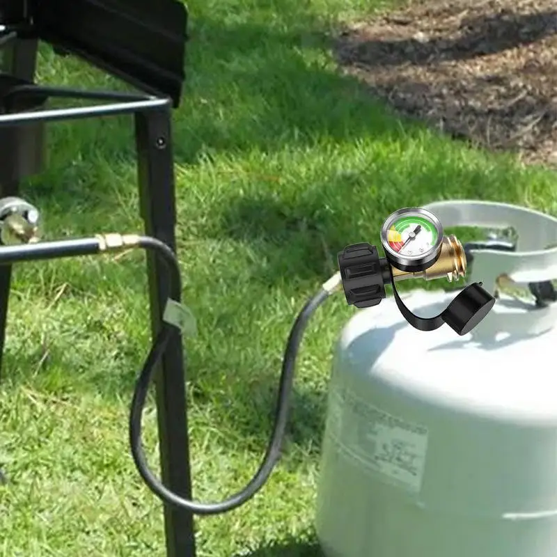 new Propane Levels Indicator Portable Metal LP Tank Gauge Propane Meter Heavy Duty Pressure Gauge Propane Cylinder Gauges