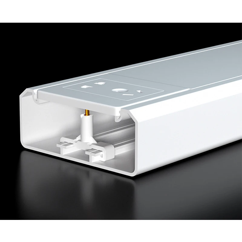 4 Pack Cable Panel Trunking, Cable Trunking Duct Applicable for Fixing Square Socket -120mm W&times;50mm H &times;500mm L