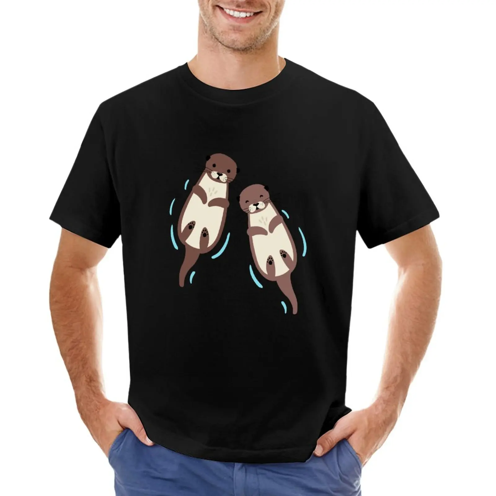

Otters T-Shirt Aesthetic clothing quick-drying t-shirt Short sleeve t shirt for men