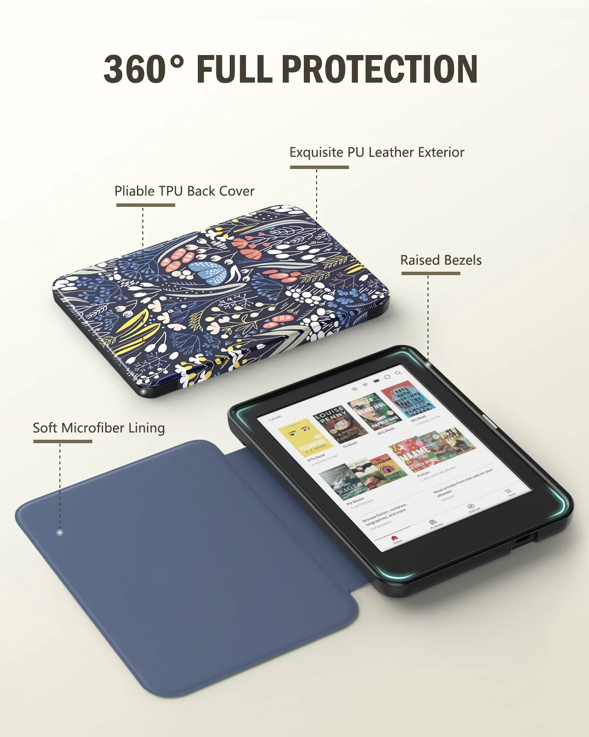 Ultra Slim Lightweight Folio Case with Auto Wake/Sleep