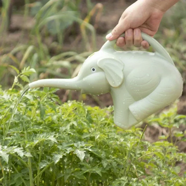 Cute Elephant - Shaped Watering Cans PP Pot Gardening Tools Water Bottle Household Small Water Spray Pot 3