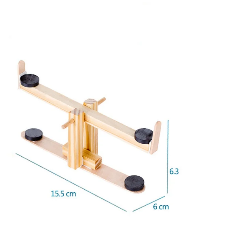 자석 공중부양 시소 나무 DIY 퍼즐 물리학 피젯 장난감 탁상 과학 탐구 휴일 장식 선물 키트 성인용