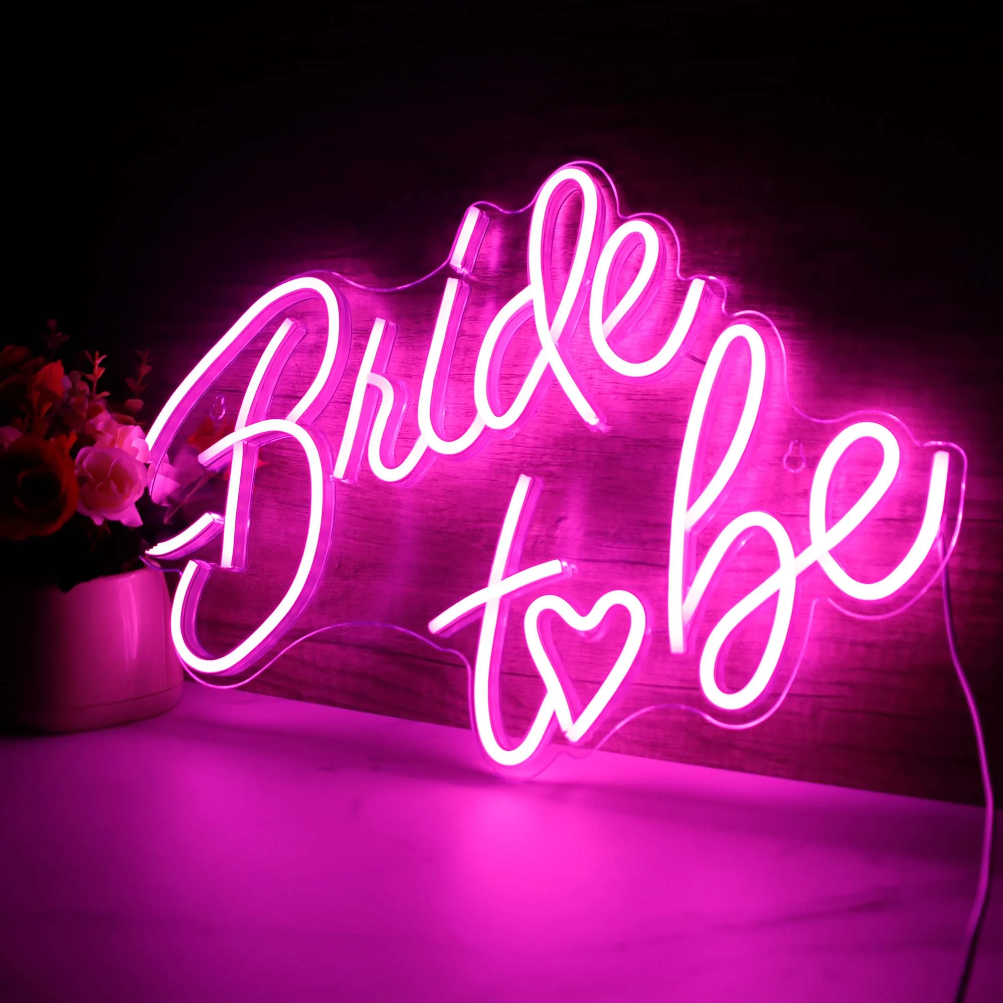 Bride To Be Neon Sign Light Party Wedding Store Decor Light Mural Romantic  Personality on Wall Decoration Neon LED Light USB
