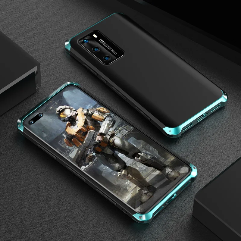 

Роскошный противоударный металлический чехол для телефона Huawei P40 P30 Pro, тонкий жесткий алюминиевый Гибридный чехол из поликарбоната для Mate 40 30 Mate20 Pro, чехол