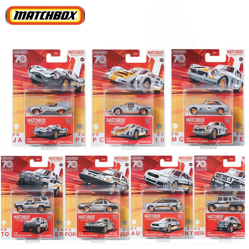 Original Matchbox Car Collectors 70 Years Special Edition Vehicles Porsche Toyota Audi Mercedes-Benz Boys Toys for Children Gift aura of kazakhstan 30 years special edition 95