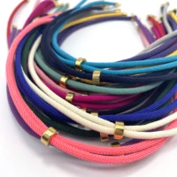 Collier en Nylon réglable, pendentif tressé fait à la main, 3MM, pour bricolage, accessoires de fabrication de bijoux, 10 pièces 4