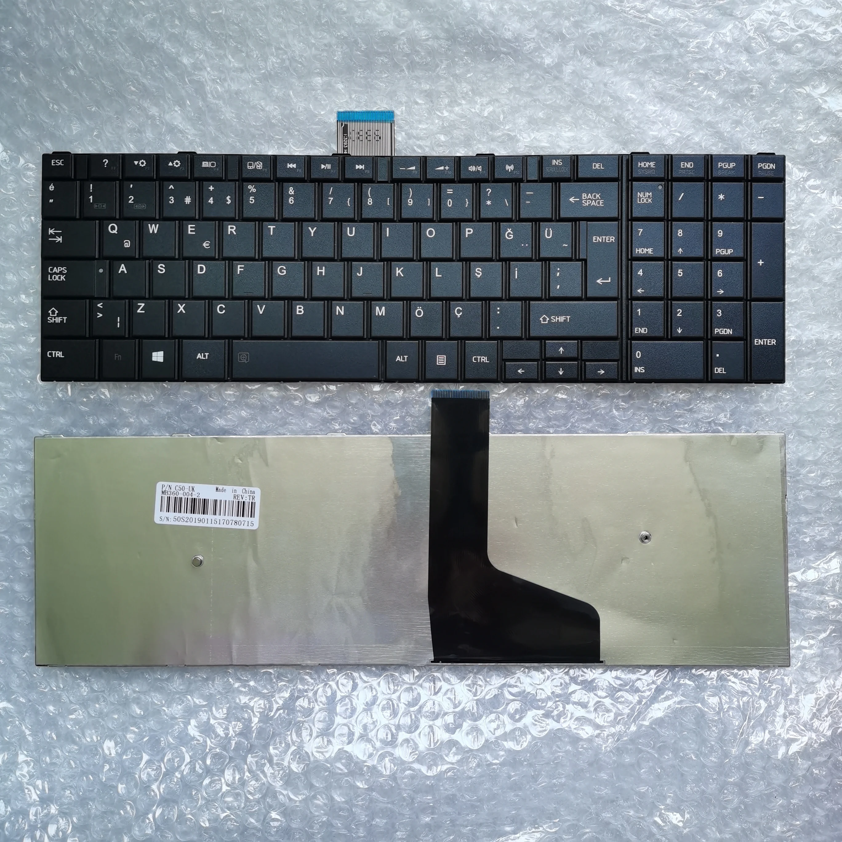 

XIN Turkish Keyboard For Toshiba Satellite C50 C50-A C50D C50D-A C55 C55T C55D C55-A C55D-A NEW Laptop Keyboard