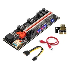 

6PCS VER011Pro USB 3.0 PCI-E Riser VER011 Pro Express 1X 4x 8x 16x Extender Riser Adapter Card SATA 15pin to 6 pin Power Cable