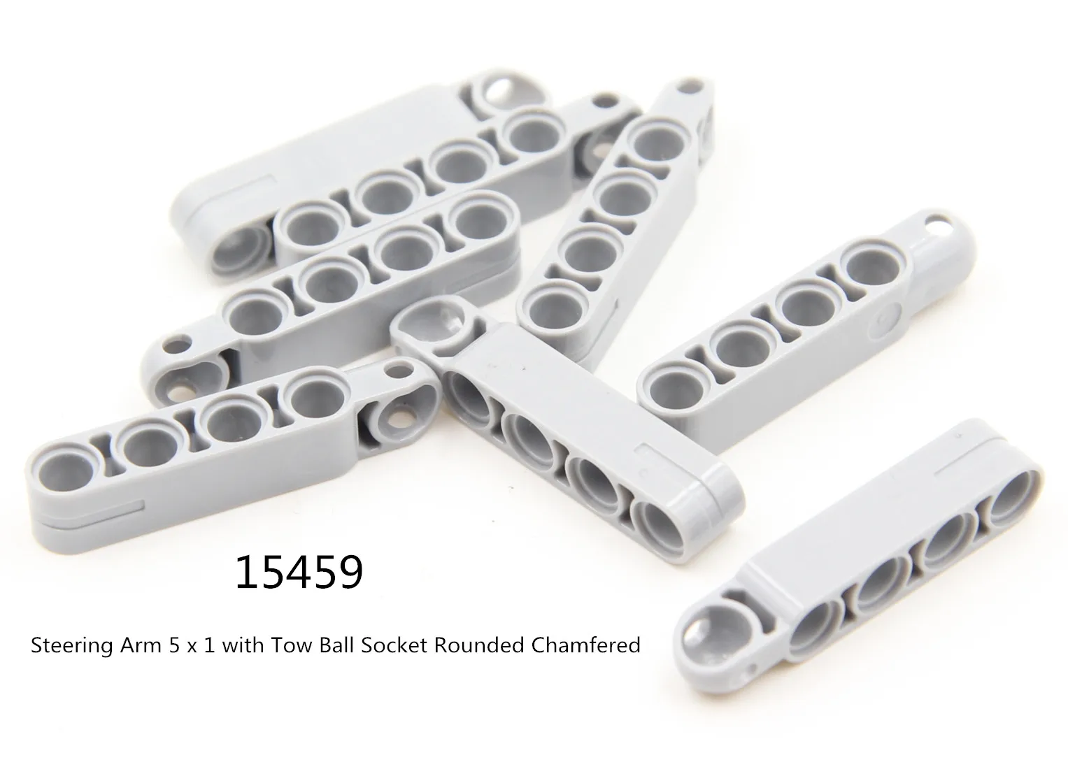 

1 Pcs Buildings Blocks 15459 Steering Arm 5 x 1 with Tow Ball Socket Rounded Chamfered Bulk Modular GBC Technical MOC Set