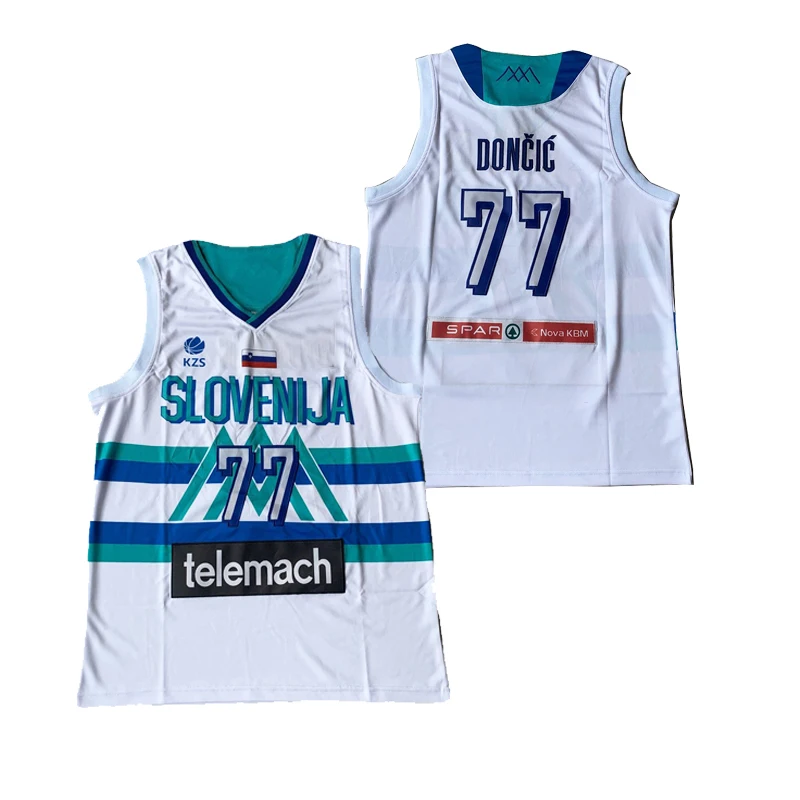 Basketball Jerseys Slovenia 77 DONCIC