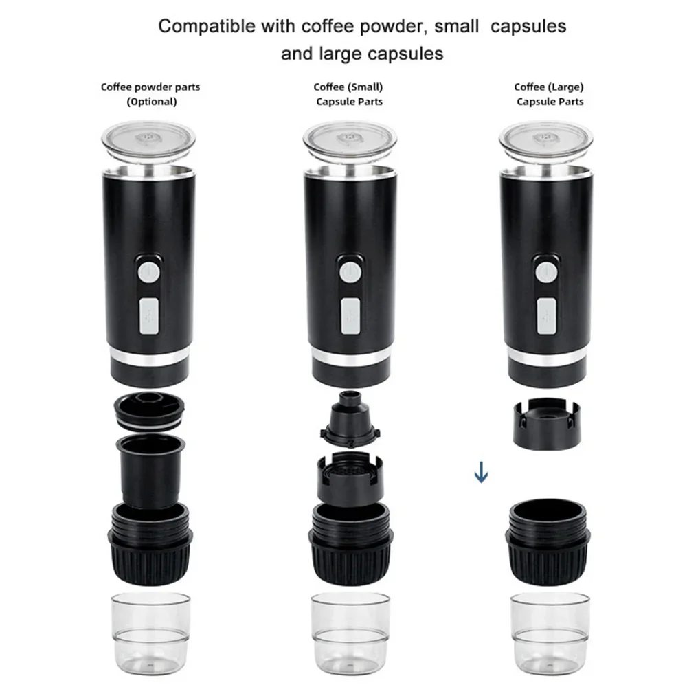 New NEW New Full-Automatic Espresso Coffee Machine Mini For Large And Small Capsules