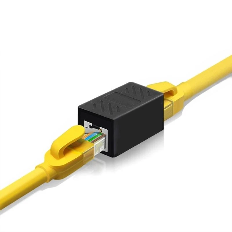 새로운 RJ45 커넥터 Cat7/6/5 이더넷 어댑터 확장 케이블 암-암용 기가비트 인터페이스 네트워크 익스텐더 변환기