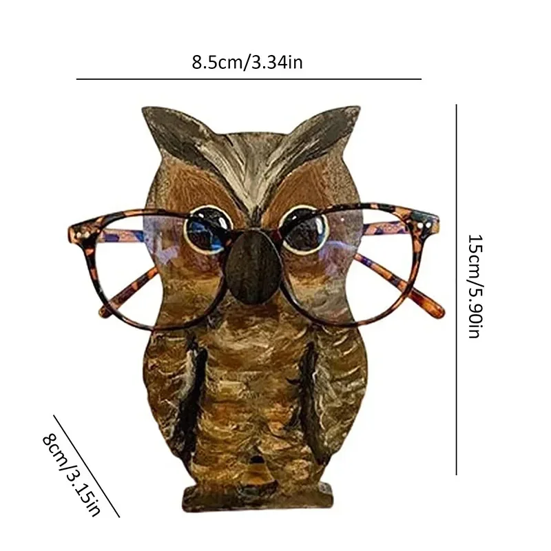 1 Pc Cute 3D Animal Glasses Rack Animal Wood Carvings Sunglass Display Rack Shelf Eyeglasses Show Stand Jewelry Holder Showcase