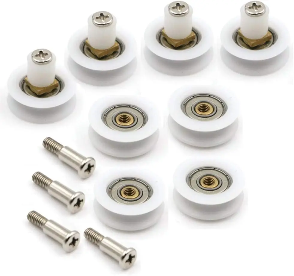 Pulley Shower Door Rollers Arc Push Bathroom Accessories Glass Door Hanging Wheel Shower Pulley Sliding Roller