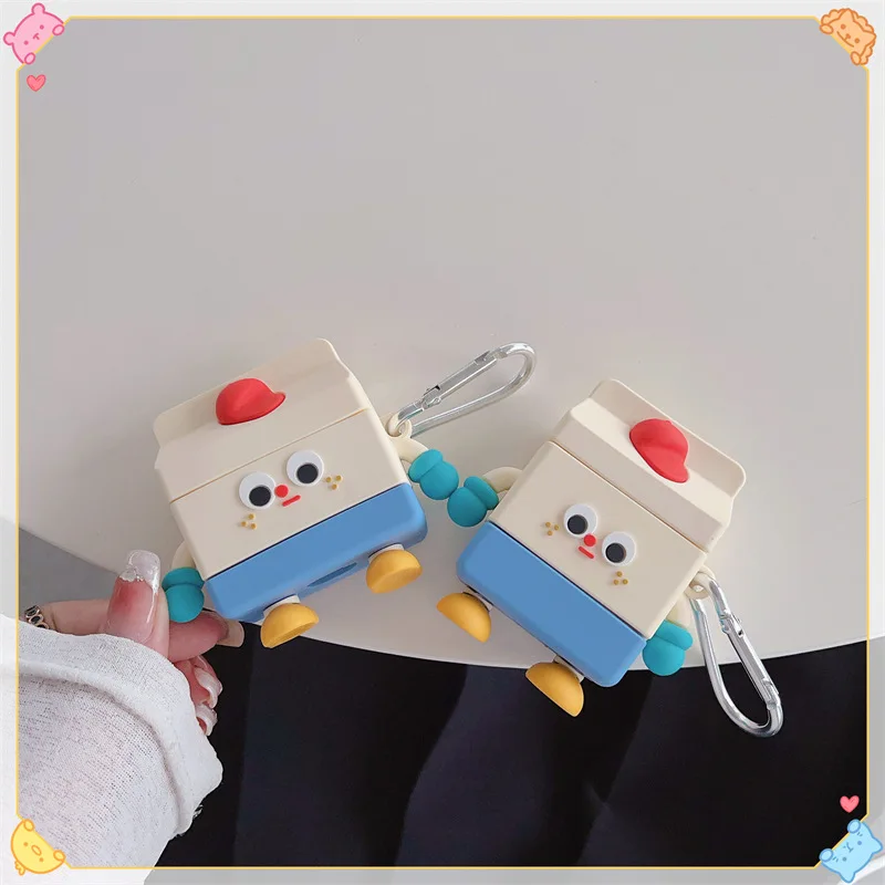 

Anime Cartoon Cute Machine 3D Cases For Apple Airpods 1 2 3 Pro2 Wireless bluetooth Headphone Cover Protective for air pods Pro