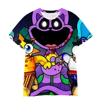 Smiling Critters T Shirt Kids Fashion Cartoon 3D Printed Casual Children Birthday Gift Baby Clothes Kids Short Sleeve T-shirts 2
