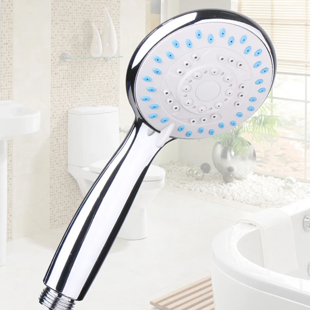 

Bath High Pressure Shower Head Multiple Mode Large Handset Heads Water Saving Small Racket Bathroom Showe Bathroom Accessories