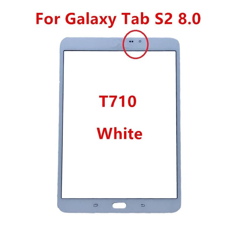 T710 T715 Touch Panel For Samsung Galaxy Tab S2 8.0 SM-T710 Outer Glass LCD Front Screen Repair Parts ( No Contect Cable ) image_1