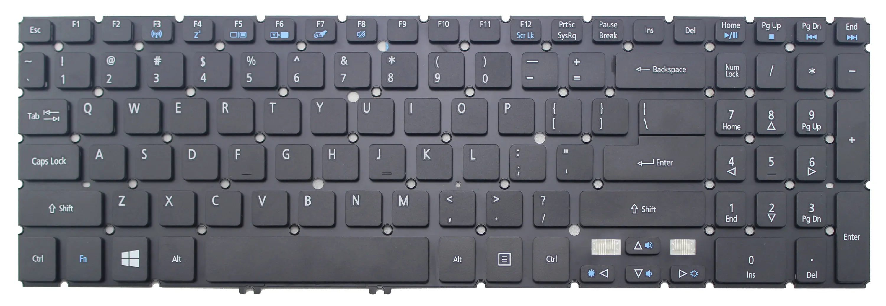 Новинка черная английская клавиатура LARHON с американской раскладкой для Acer |