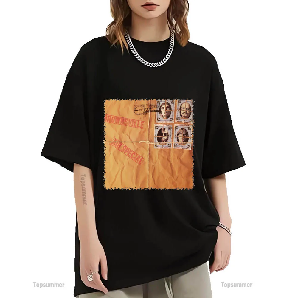 Maglietta Con Album Speciale Air Brownville Station Tour T-Shirt Uomo Emo Streetwear Magliette Nere Abbigliamento Con Stampa Grafica Donna