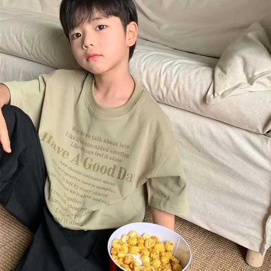 100% 코튼 반팔 티셔츠, 남녀공용, 동일한 여름 트렌드, 곰 반팔, 루즈 셔츠 ..