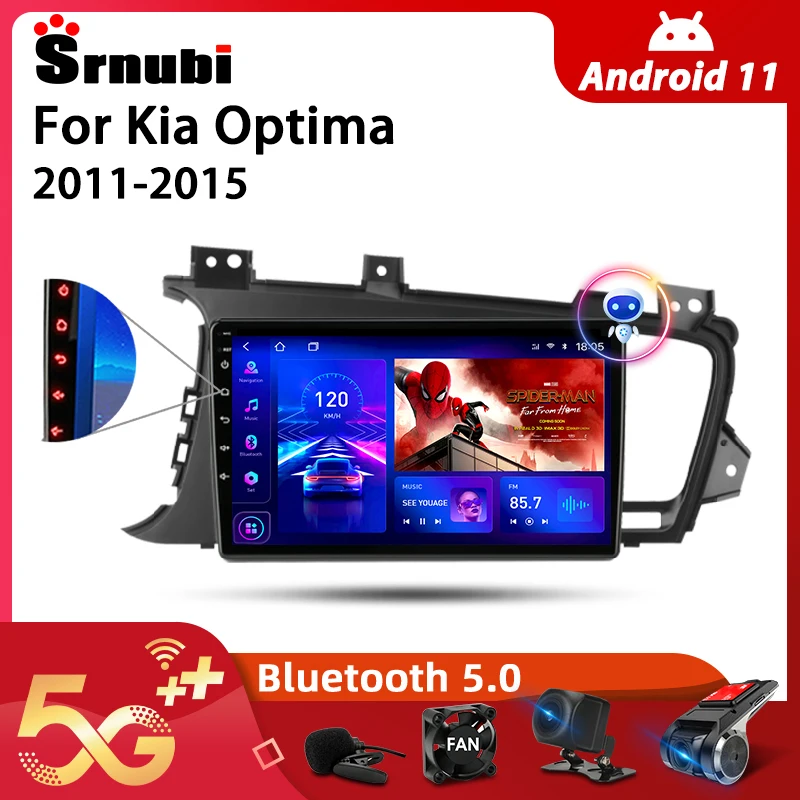 Srnubi Android 11 автомобильное радио для Kia Optima 2011- 2015 мультимедийный видеоплеер 2Din 4G WIFI