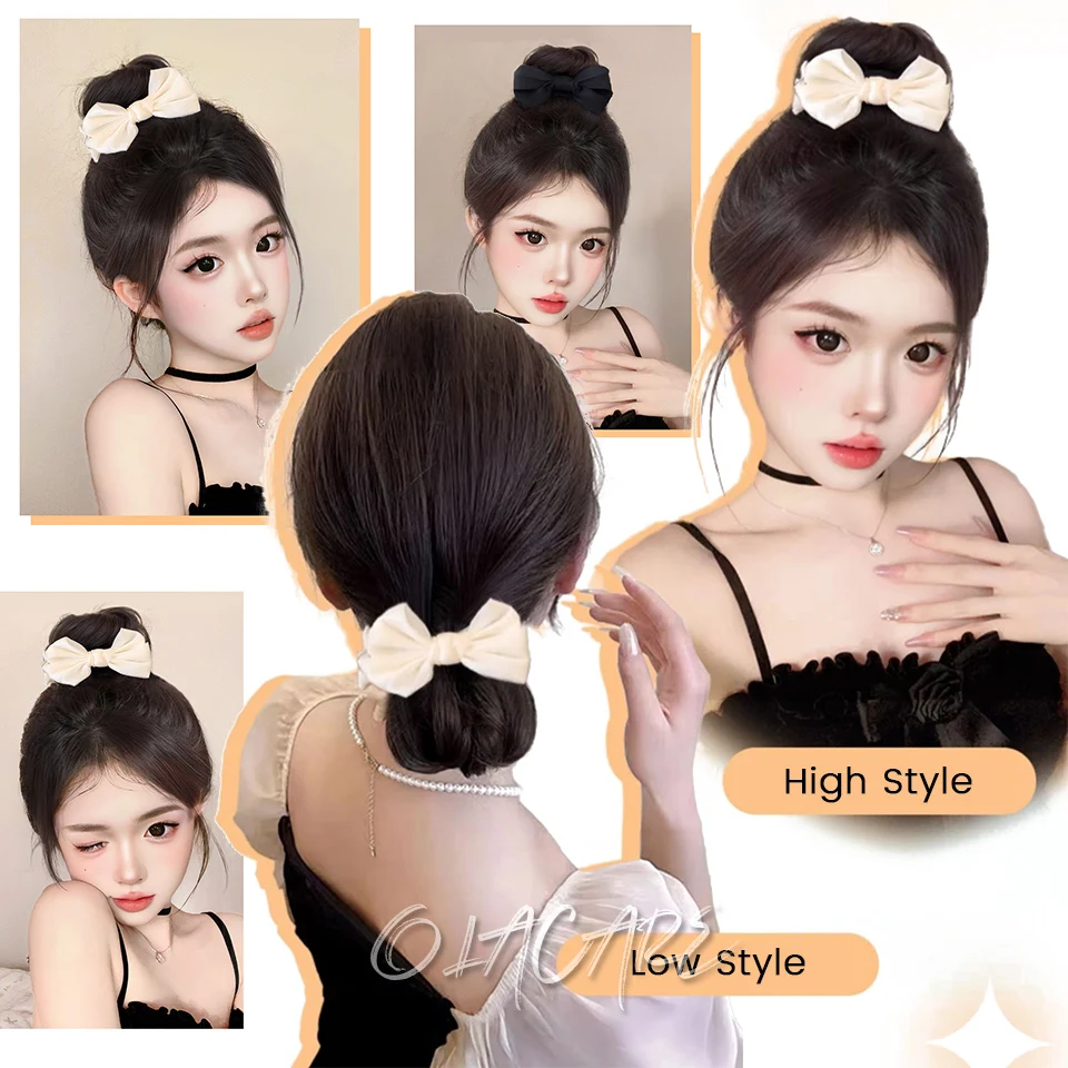 Synthetic Curly Faux Bun Hairpiece for Women