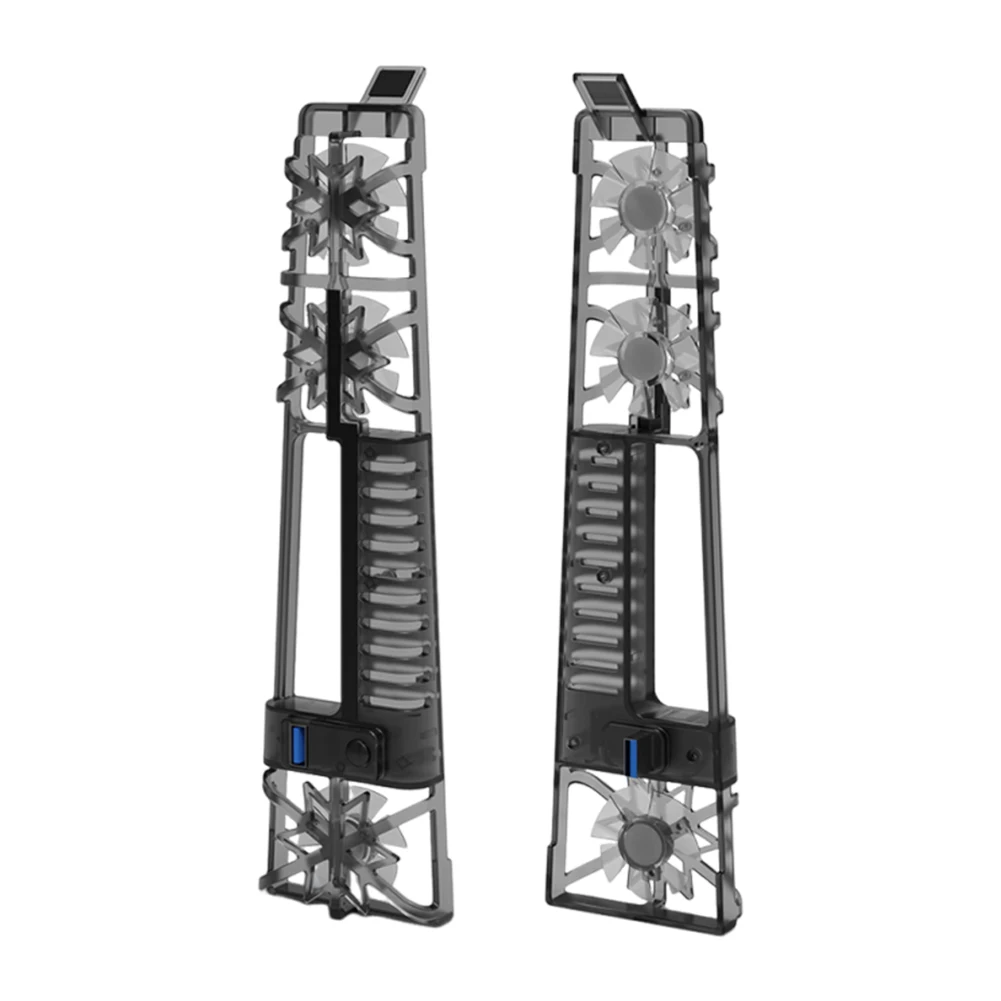 선풍기 저소음 효율적인 냉각 시스템, RGB LED 조명, PS5 슬림 디스크 및 디지털 에디션용 게임 액세서리