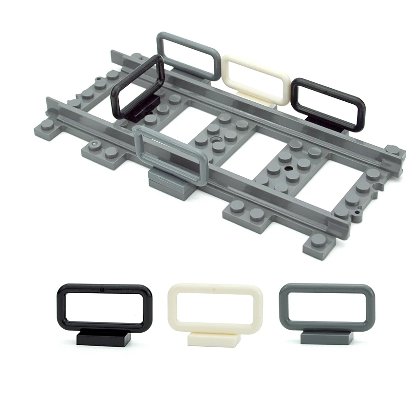 테크니컬 MOC 부품 빌딩 블록 1x4x2 울타리 가드레일 패널 조립 입자, 6187 DIY 브릭 완구와 호환 가능, 20 개