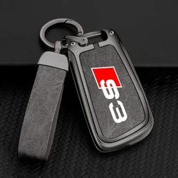 Zinc Alloy Leather Car Key Case Cover with Custom Logo and Keychain Bag (For S3)