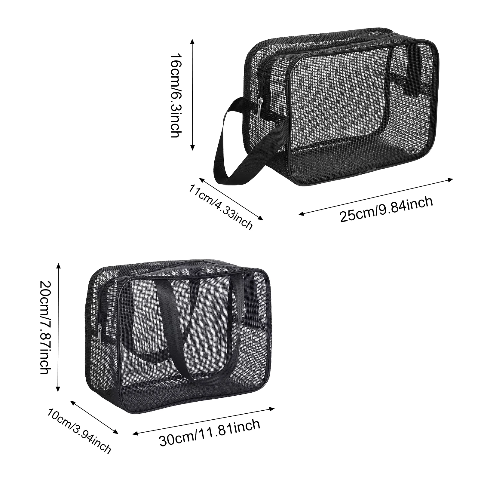 Multipurpose Mesh Shower Caddy Tote - Large Capacity Portable Toiletry Organizer